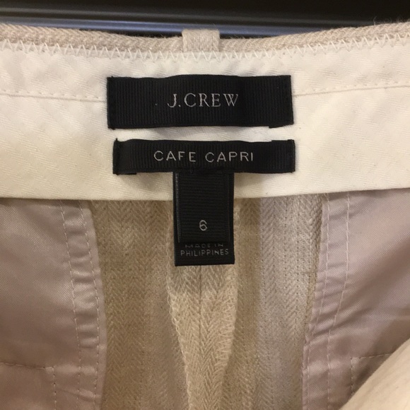 J. Crew Beige Linen Pant (pls forgive wrinkles!) - Picture 2 of 3